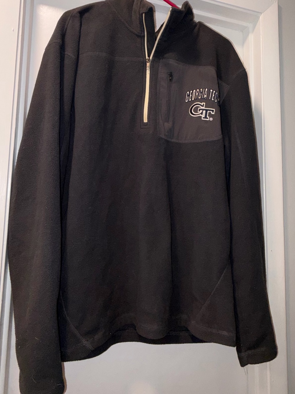 Colosseum Black Georgia Tech Quarter-Zip Pullover